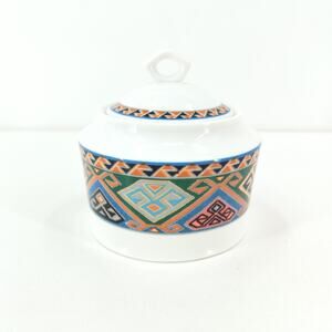 Christopher Stuart Optima La Brea Fine China Southwest Sugar Bowl Vintage VTG